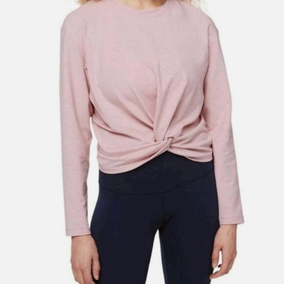 Lululemon Tuck & Gather Pullover in Heathered Mod Faint Coral, Estimated Size 8 - Picture 1 of 8